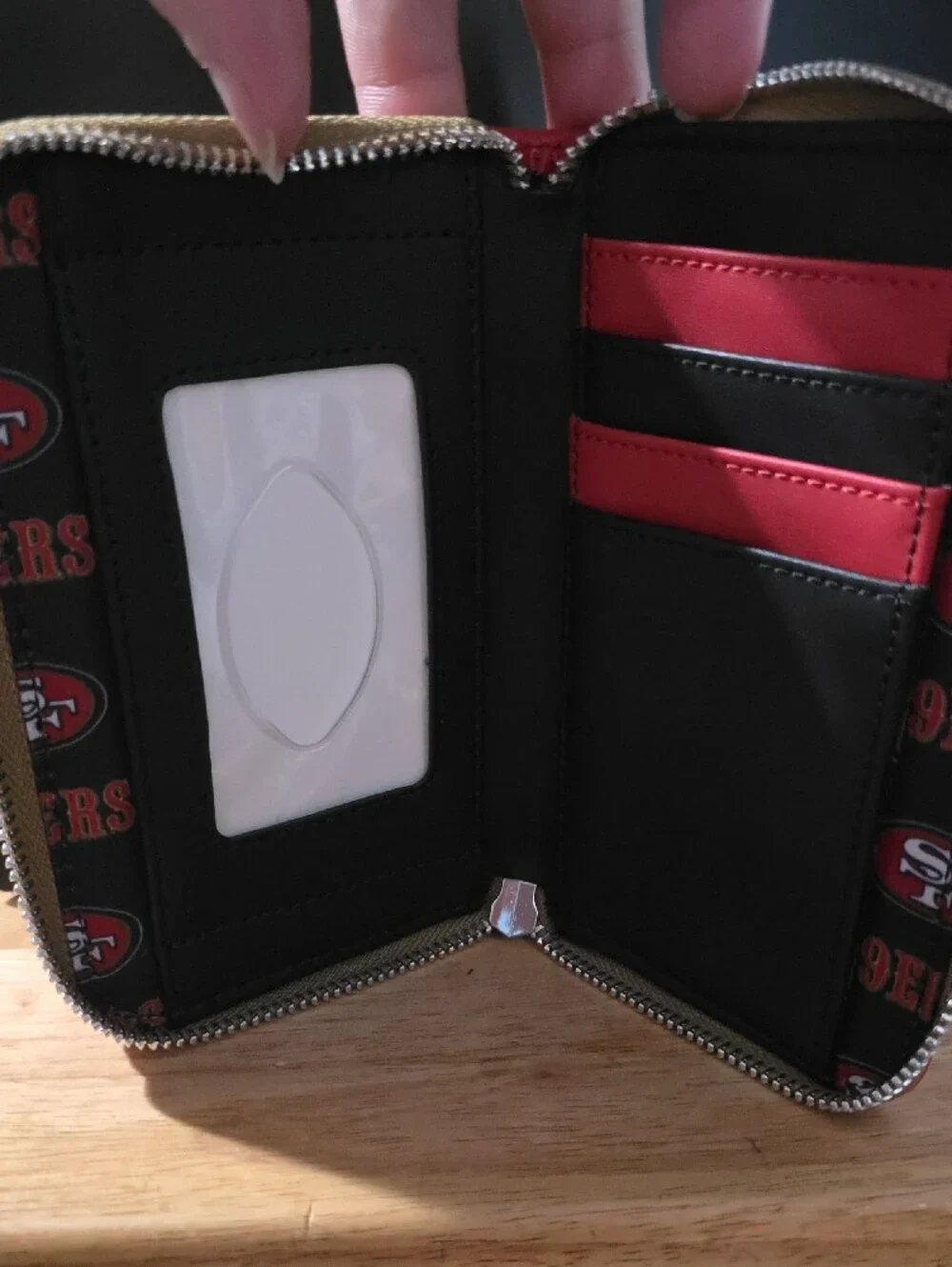 Loungefly San Francisco 49ers Red Zip Around Wallet